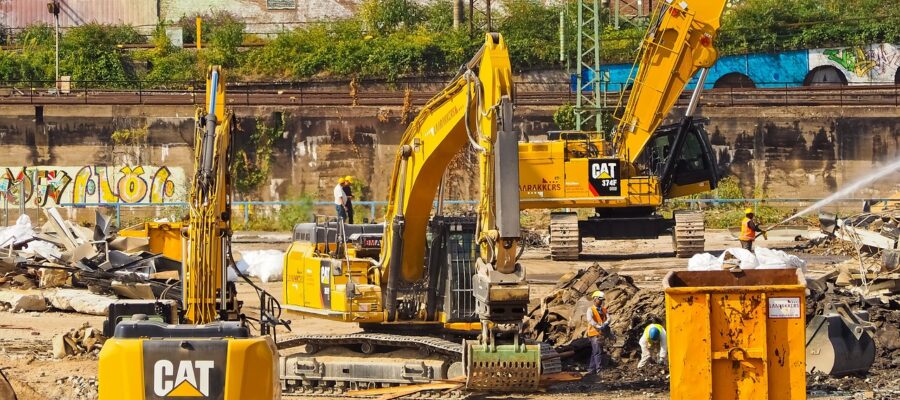construction site, demolition work, demolition