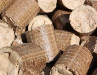 briquettes, pellets, wood