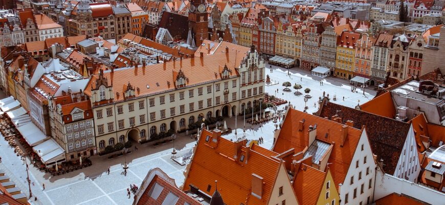 old town, the market, wroclaw